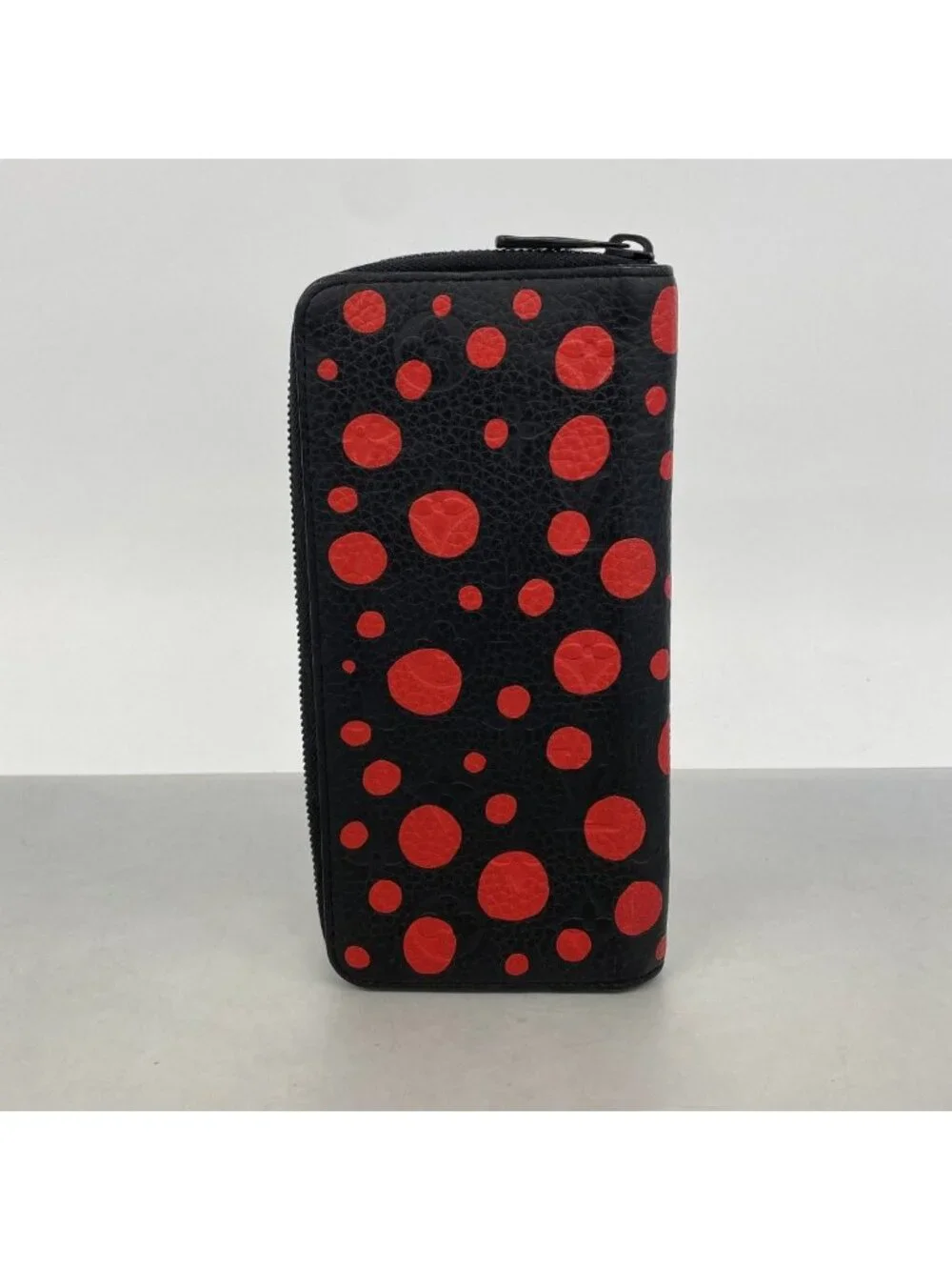 Louis Vuitton Wallet Monogram Empreinte Zippy Vertical LV YK Yayoi Kusama Noir